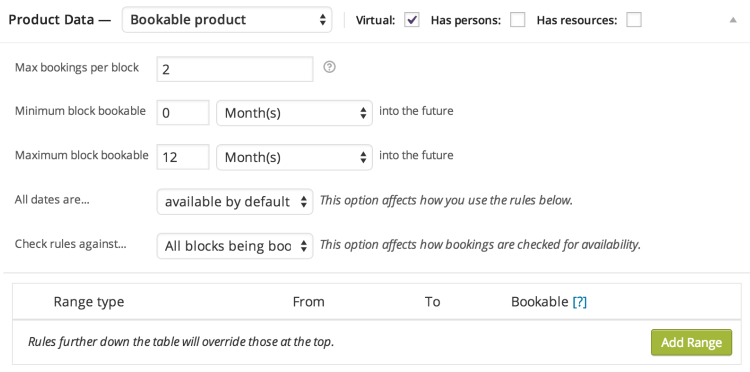 Module complémentaire de réservations WooCommerce