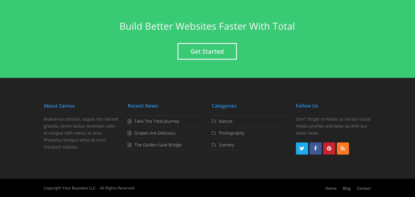 Widget social total