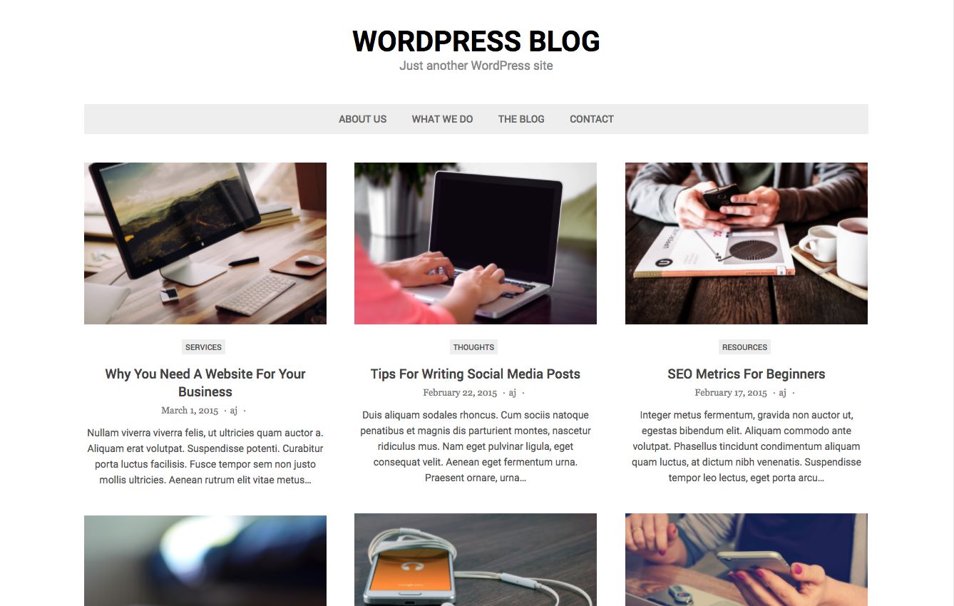 Avant la réinitialisation avancée de WordPress
