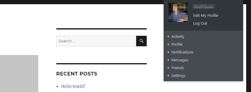 Fonctionnalités de BuddyPress