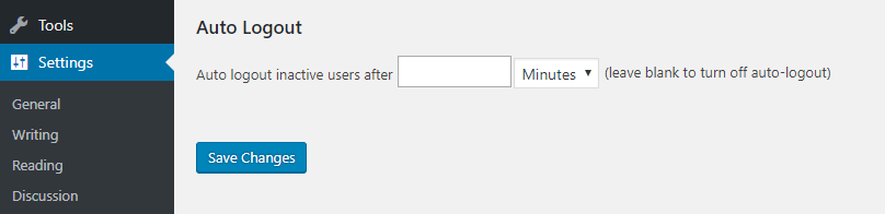 Déconnexion automatique de l'intranet tout-en-un