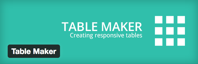 Plugin WordPress gratuit pour Table Maker