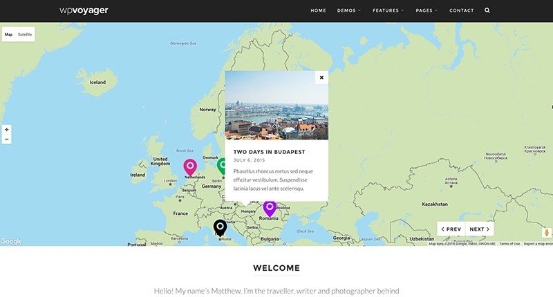 Thème WordPress WPVoyager