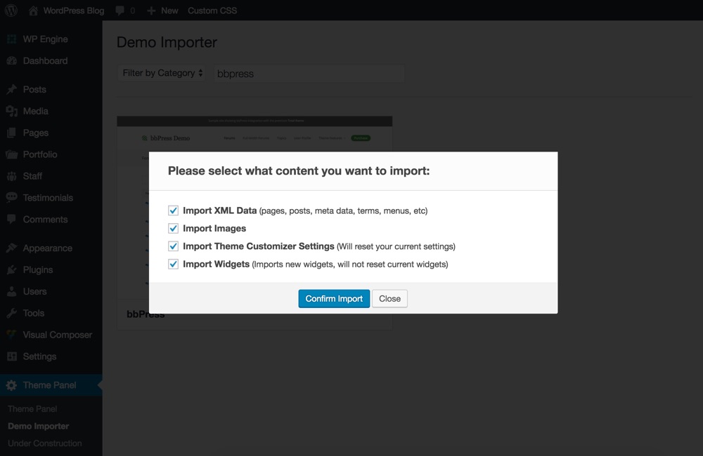 Importer le contenu total de bbPress