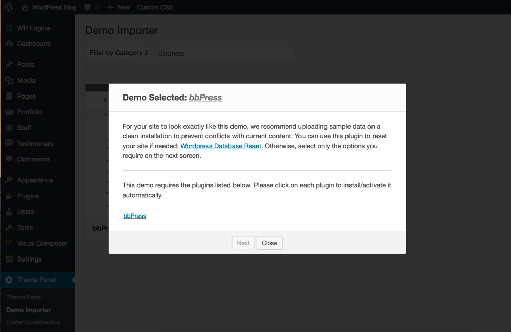 Installer le plugin bbPress