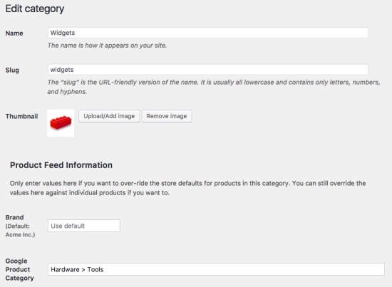 Flux de produits Google WooCommerce