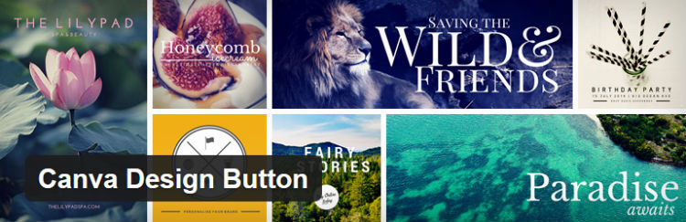 Canva Design Button Plugin WordPress gratuit