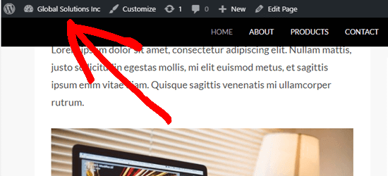 La barre d'administration WordPress apparaît au-dessus du menu collant - Themelocal La barre d'administration WordPress apparaît au-dessus du menu collant