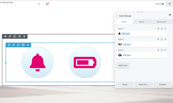 Modifier les polices d'icônes dans Beaver Builder