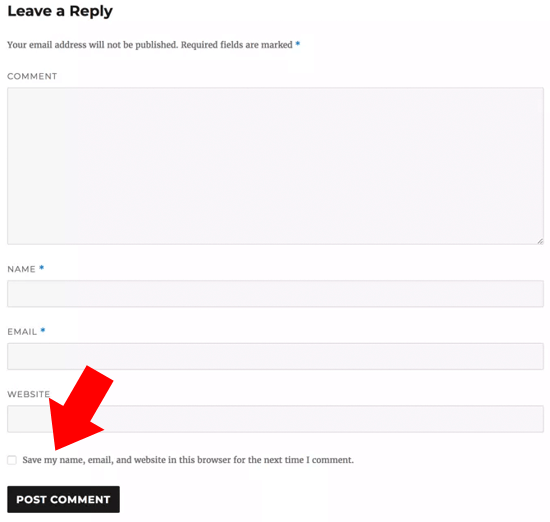 Case à cocher de confidentialité des commentaires dans le formulaire de commentaire WordPress par défaut - Themelocal Case à cocher de confidentialité des commentaires dans le formulaire de commentaire WordPress par défaut