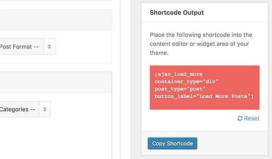 Sortie de shortcode - Themelocal Sortie de code court