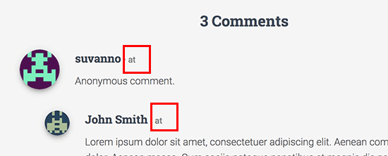Date et heure supprimées des commentaires - Themelocal Date et heure supprimées des commentaires