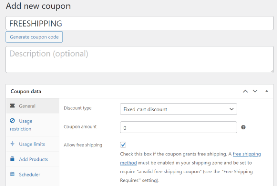 Créer un nouveau coupon - Themelocal Créer un nouveau coupon