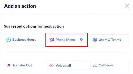 Sélectionnez l'option du menu du téléphone - Themelocal Sélectionnez l'option du menu du téléphone