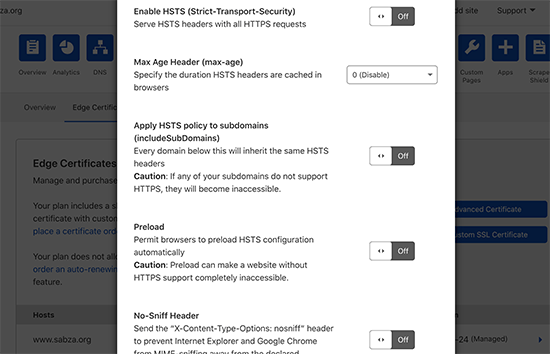Activer les en-têtes de sécurité HTTPS dans Cloudflare - Themelocal Activer les en-têtes de sécurité HTTPS dans Cloudflare