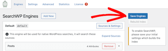 Enregistrer le moteur SearchWP par défaut - Themelocal Enregistrer le moteur SearchWP par défaut