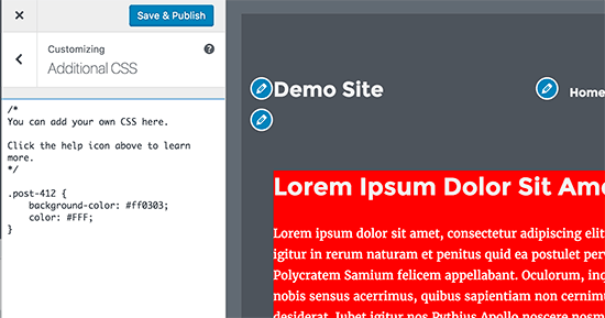 Styliser un article spécifique dans WordPress - Themelocal Styliser un article spécifique dans WordPress