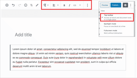 Barre d'outils supérieure - Themelocal Barre d'outils supérieure