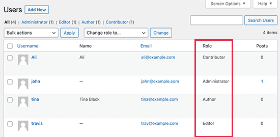 Utilisateurs avec différents rôles sur un site WordPress - Themelocal Utilisateurs avec différents rôles sur un site WordPress