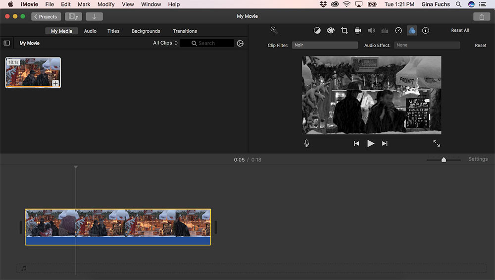 1637353449 688 Comment convertir des images en noir et blanc dans iMovie