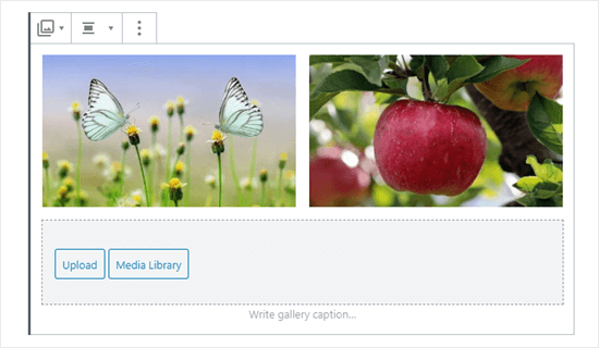 Deux images dans la galerie (papillons et pomme) - Themelocal Deux images dans la galerie (papillons et pomme)