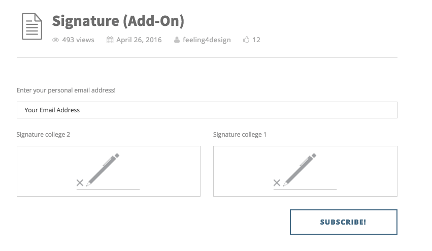 Module complémentaire de signature Super Forms