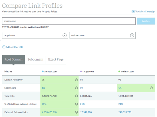 Comparer les profils de backlink à l'aide de Moz - Themelocal Comparer les profils de backlink à l'aide de Moz