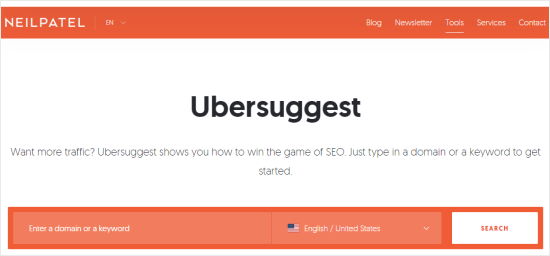 L'outil Ubersuggest - Themelocal L'outil Ubersuggest