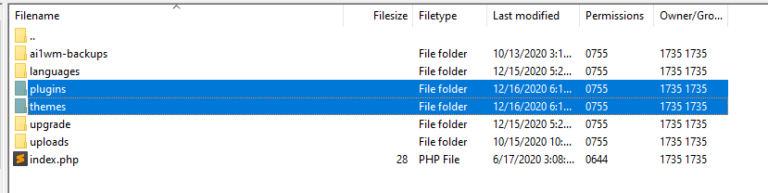 Accéder à vos dossiers de plugin et de thème WordPress via FTP.