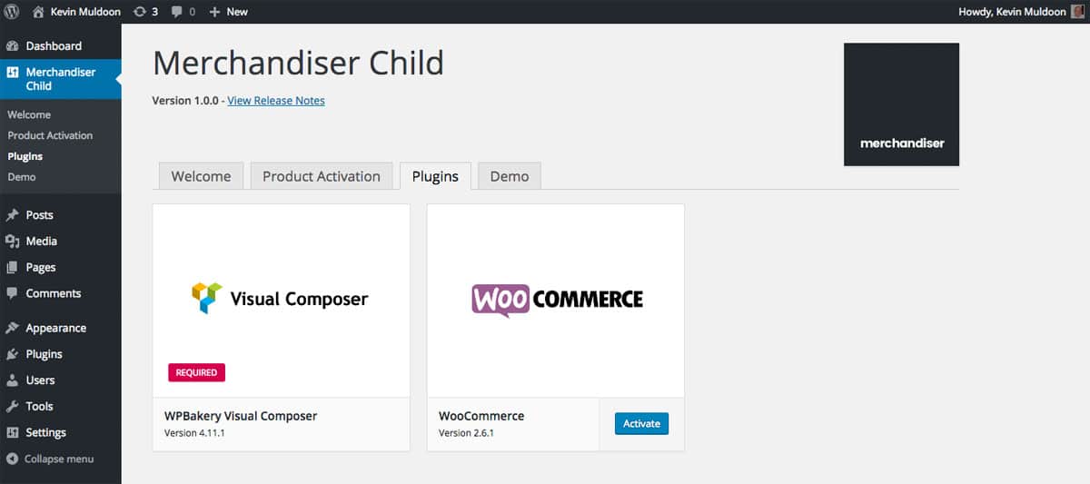 Installer les plugins Merchandiser