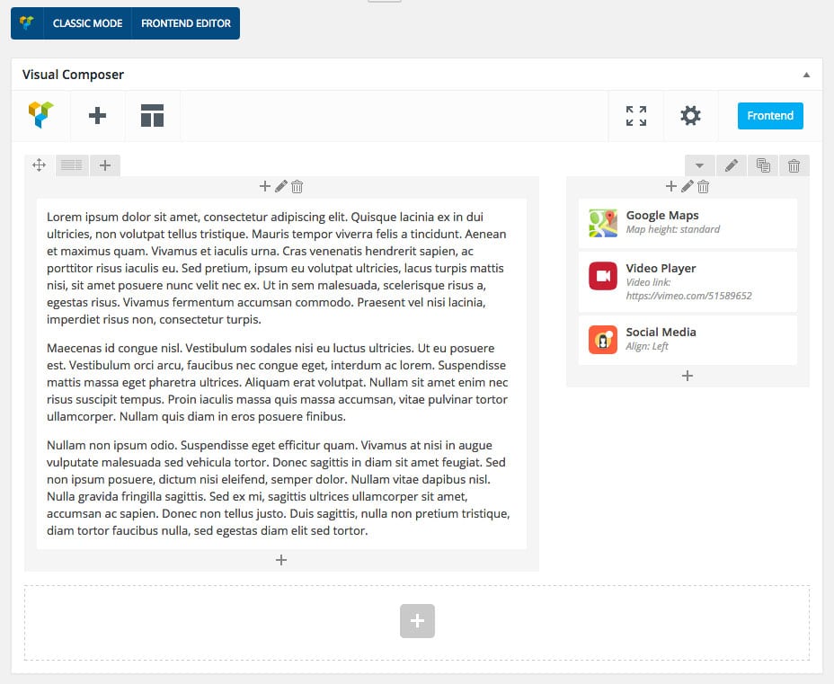Interface du compositeur visuel