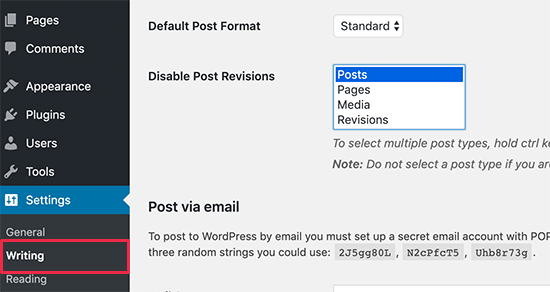 Désactiver le plugin de révision - Themelocal Désactiver le plugin de révision