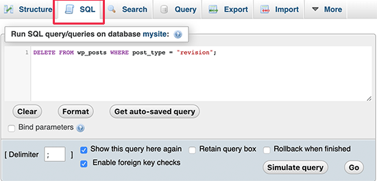 Supprimer la révision via MySQL - Themelocal Supprimer la révision via MySQL