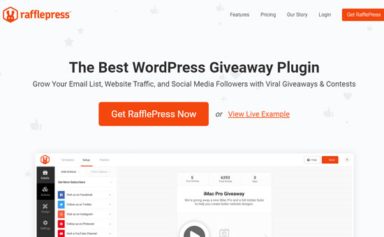 RafflePress - Themelocal TombolaPresse