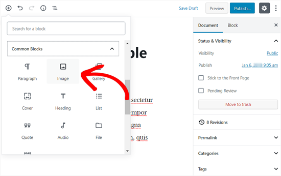 Ajouter un bloc d'image dans WordPress - Themelocal Ajouter un bloc d'image dans WordPress