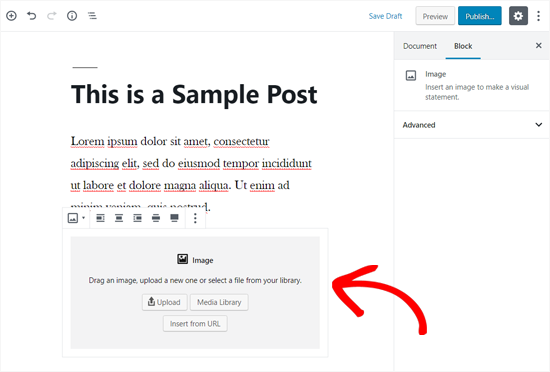 Bloc d'image ajouté dans WordPress - Themelocal Bloc d'image ajouté dans WordPress