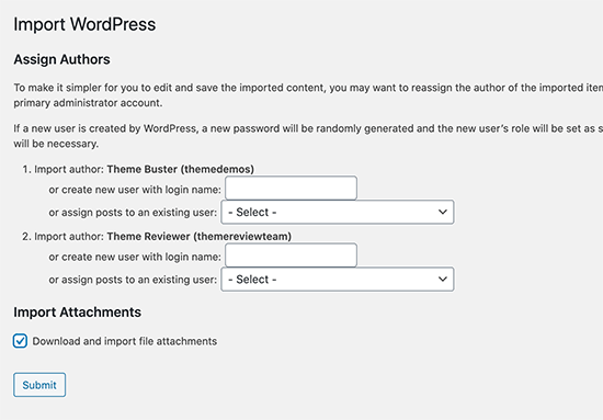 Importation de données factices dans les options WordPress - Themelocal Importation de données factices dans les options WordPress