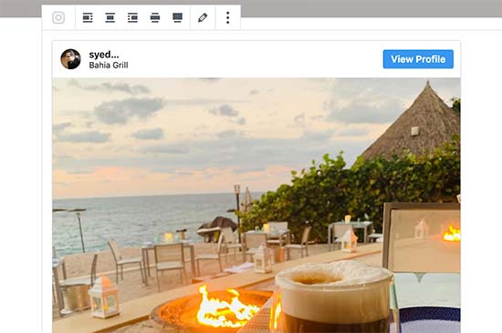 Instagram intégré dans WordPress - Themelocal Instagram intégré dans WordPress