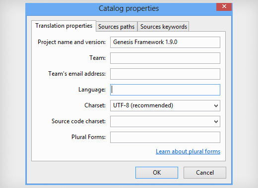 Définir les propriétés du catalogue pour votre projet de traduction - Themelocal Définition des propriétés du catalogue pour votre projet de traduction