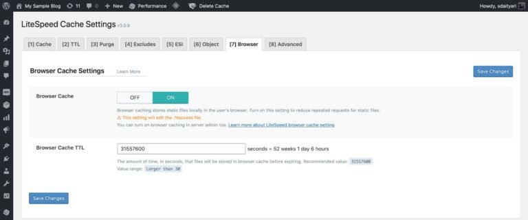 Plugin LiteSpeed Cache