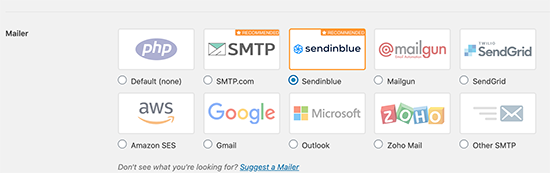 Mailers SMTP dans WP Mail SMTP - Themelocal Mailers SMTP dans WP Mail SMTP