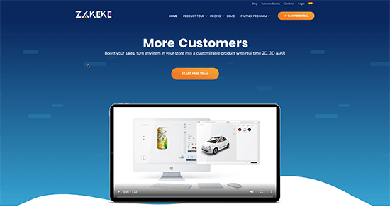 Site web de Zakeke - Themelocal Site web de Zakeke