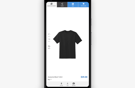 Aperçu mobile du générateur de produits personnalisés pour WooCommerce - Themelocal Aperçu mobile du générateur de produits personnalisés pour WooCommerce