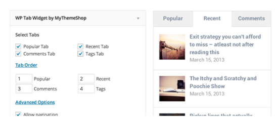 widget onglet wp - Themelocal widget onglet wp
