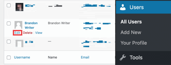 Tableau de bord des utilisateurs WordPress - Themelocal Tableau de bord des utilisateurs WordPress