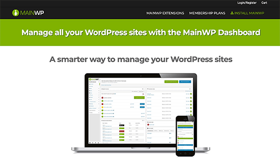 MainWP - WPDébutant WP principal
