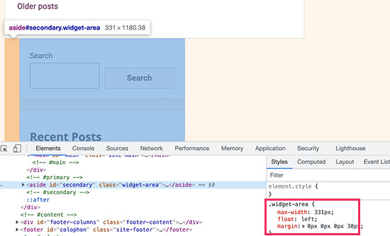 Vérifier les problèmes de largeur CSS - Themelocal Vérifier les problèmes de largeur CSS