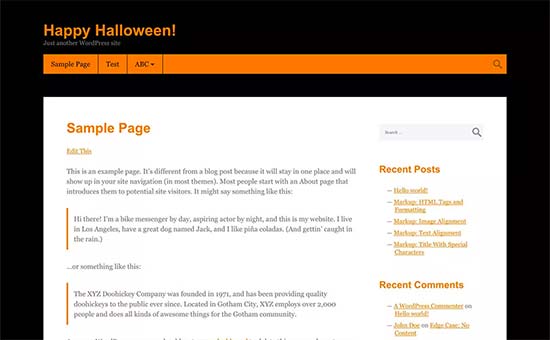 Thème Halloween pour WordPress - Themelocal Thème Halloween pour WordPress