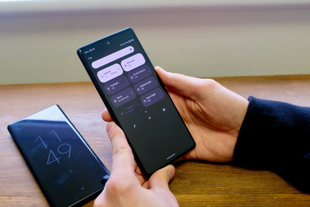 Paramètres rapides de Google Pixel 6