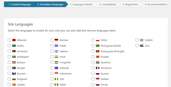 Sélection de votre (vos) langue(s) de traduction - Themelocal Sélection de votre (vos) langue(s) de traduction